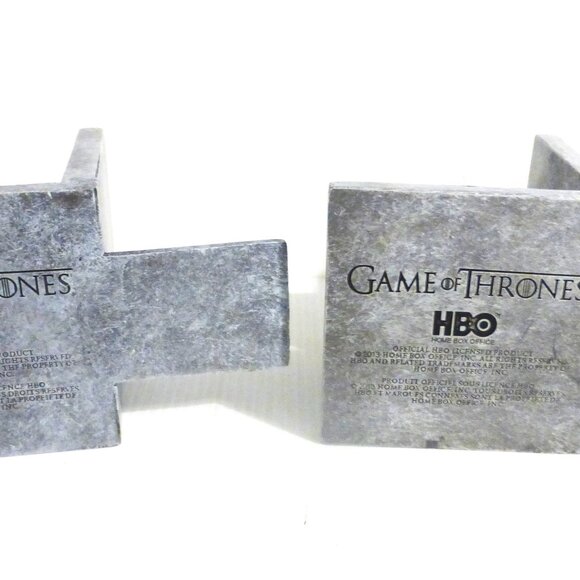 DEC1 - 2013 DRAGON vintage Game of Thrones WINTER COMING Dragon Bookends HBO - Picture 13 of 13